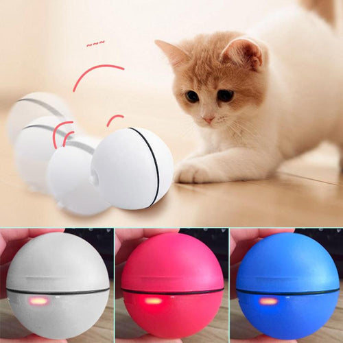 Explosive Pet Jumping Ball Electric Pet LED Rolling Flash Ball Funny Toy Home Pet Dog Cat Interactive Laser Ball Light Toys