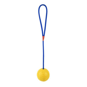 Rubber Ball On Rope For Reward Fetch Play Dog Toys Bite-resistant Dog Toy Chewing Pet Toys For Training Cleaning Teeth