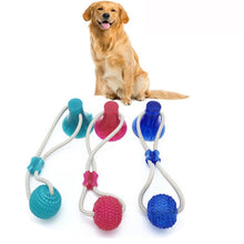 Load image into Gallery viewer, Pet Bite Dog Toys Multifunction Pet Molar Rubber Chew Ball Cleaning Teeth Safe Elasticity Soft Puppy Suction Cup Dog Biting Toy