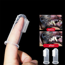 Load image into Gallery viewer, Super Soft Pet Finger Toothbrush Teddy Dog Brush Bad Breath Tartar Teeth Tool Dog Cat Cleaning Pet Supplies