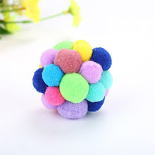 Load image into Gallery viewer, Hot Cat Pet Handmade Interactive Toy Pet Supplies Popular Toy Bells Bouncy Ball 1PC Colorful Elastic Ball Interactive 2018 New