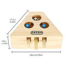 Load image into Gallery viewer, Pet Cat Interactive Play Teaser Toy Cat Toys Indoor Solid Wooden Cat Hunting Whack Toy Interactive 3/5-holed Mouse Seat Scratch