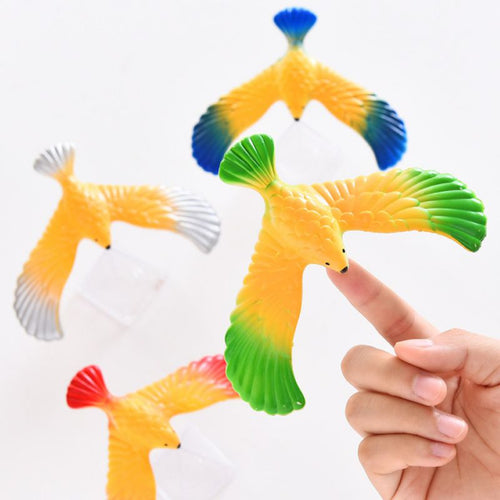 Children Party Gift Magic Toys Balancing Bird Stress Relief Finger Toys With Pyramid Base Decompression Birthday Gift