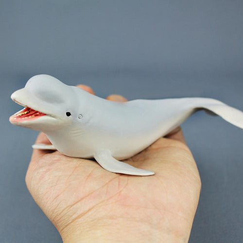 Lifelike Beluga Whale Ocean Animal PVC Model Figure Educational Toy Kids Gift