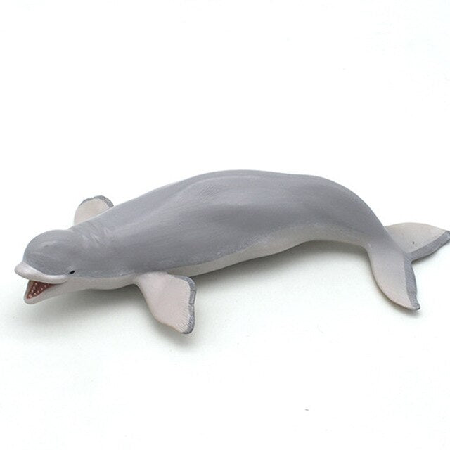Lifelike Beluga Whale Ocean Animal PVC Model Figure Educational Toy Kids Gift