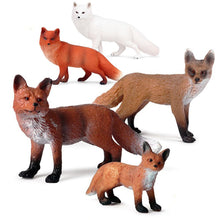 Load image into Gallery viewer, Cute Realistic Fox Real Animal Interior Ornament Animal Preschool Education Baby Toys Kids Birthday